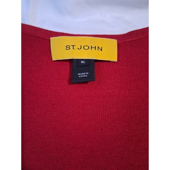 St. John Wool Silk Cashmere Womens XL  Cardigan & Top Quiet Luxury Old Money Set - Picture 7 of 16